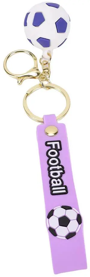 Soccer Ball Keychain, PVC Iron Keychain, Fashionable Backpack Accessory with Sporty Design, Ideal for Soccer Fans, Men, Women & Gift Soccer Ball Keychain, PVC Iron Keychain, Fashionable Backpack Accessory with Sporty Design, Ideal for Soccer Fans, Men, Women & Gift