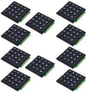 10PCS 4x4 Matrix Membrane Keypad 16 Key Keyboard Module Array Switch 10PCS 4x4 Matrix Membrane Keypad 16 Key Keyboard Module Array Switch