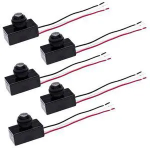 5Pcs Dusk to Dawn Switch 12V-48V DC Photocell Sensor Auto ON Off Light Control Switch 5Pcs Dusk to Dawn Switch 12V-48V DC Photocell Sensor Auto ON Off Light Control Switch