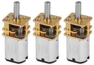 3Pcs DC 12V 100RPM GA12 N20 Gear Motor 3Pcs DC 12V 100RPM GA12 N20 Gear Motor