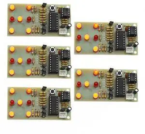 5Sets Electronic Dice Board Kit LED Circuit DIY Kit Student Electronic Learning 5Sets Electronic Dice Board Kit LED Circuit DIY Kit Student Electronic Learning