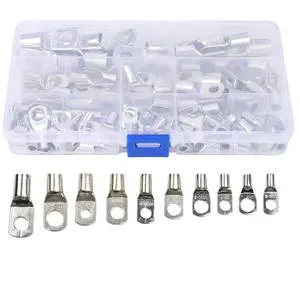 100PCS Terminal Set, UL Certified Electrical Wire Connectors, Tinned Copper Cable Connectors with Engraved Size Markings, Wiring Terminals for Industrial and Home Use 100PCS Terminal Set, UL Certified Electrical Wire Connectors, Tinned Copper Cable Connectors with Engraved Size Markings, Wiring Terminals for Industrial and Home Use