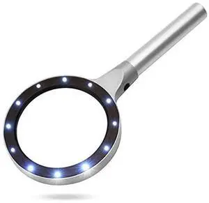 Magnifying Glass 20 Times Handheld Magnifier Multifunctional Magnifying Glass 12 Led Lamp Beads Portable Reading Aids Magnifying Magnifying Glass 20 Times Handheld Magnifier Multifunctional Magnifying Glass 12 Led Lamp Beads Portable Reading Aids Magnifying