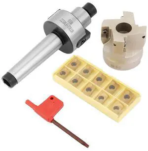 MT2 - FMB22 Face Mill Holder with BAP400R - 50-22 End Milling Cutter, 10pcs APMT1604 Carbide Inserts, High - Speed CNC Facing Mill for Precision and Rough Machining MT2 - FMB22 Face Mill Holder with BAP400R - 50-22 End Milling Cutter, 10pcs APMT1604 Carbide Inserts, High - Speed CNC Facing Mill for Precision and Rough Machining