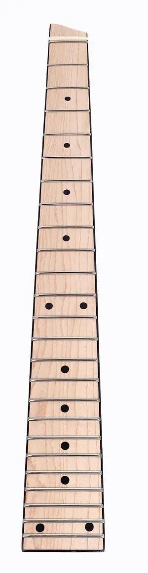 Headless 25 Fret Electric Guitar Neck, Maple Wood Fingerboard for 6 String Guitar, Headless Design with Extended Range, Compatible Replacement Neck for DIY or Upgrade Headless 25 Fret Electric Guitar Neck, Maple Wood Fingerboard for 6 String Guitar, Headless Design with Extended Range, Compatible Replacement Neck for DIY or Upgrade