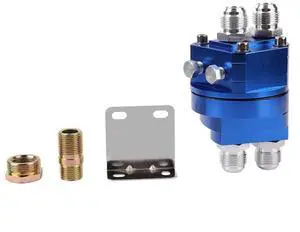Oil Filter Relocation Adapter Kit, M20 Oil Filter Adapter with 3/4X16 and M20X1.5 Threads, Aluminum Alloy Oil Cooler Relocation Fitting for Multiple Car Oil Filter Relocation Adapter Kit, M20 Oil Filter Adapter with 3/4X16 and M20X1.5 Threads, Aluminum Alloy Oil Cooler Relocation Fitting for Multiple Car