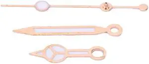 Rose Gold Alloy Watch Hands Set, Luminous Hour Minute Second Hands for Watch Repair, Replacement Watch Hand Kit with Storage Box for DIY Watchmakers Rose Gold Alloy Watch Hands Set, Luminous Hour Minute Second Hands for Watch Repair, Replacement Watch Hand Kit with Storage Box for DIY Watchmakers
