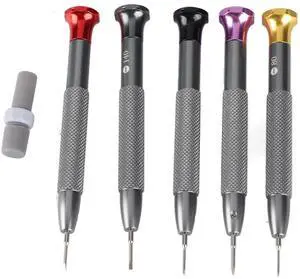 5Pcs Watch Screwdriver Set, High Carbon Steel Precision Watch Movement Screwdriver for Watches and Eyeglasses Repair, Flat Head Sizes 0.8mm to 1.6mm with Storage Box 5Pcs Watch Screwdriver Set, High Carbon Steel Precision Watch Movement Screwdriver for Watches and Eyeglasses Repair, Flat Head Sizes 0.8mm to 1.6mm with Storage Box
