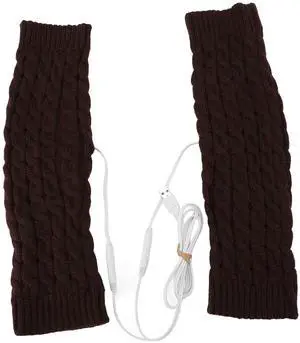 Heated Over Knee Leg Warmers, Winter Footless Thigh High Socks with USB Heating, Soft Elastic Long Leg Warmers for Office Home, One Size Fits Most, 40-50°C Heat (Brown) Heated Over Knee Leg Warmers, Winter Footless Thigh High Socks with USB Heating, Soft Elastic Long Leg Warmers for Office Home, One Size Fits Most, 40-50°C Heat (Brown)