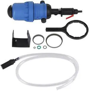Garden Fertilizer Injector, Water Powered Dosing Pump, Multipurpose Chemical Mixer for Livestock and Horticulture, Plastic Anti Body with Adjustable Ratio 0.4% - 4%, Flow Garden Fertilizer Injector, Water Powered Dosing Pump, Multipurpose Chemical Mixer for Livestock and Horticulture, Plastic Anti Body with Adjustable Ratio 0.4% - 4%, Flow