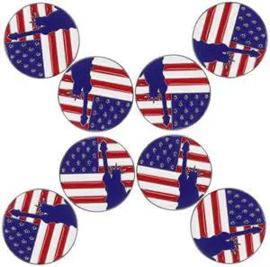 8pcs Statue of Liberty Lapel Pins Metal Enamel Patriotic Brooches Usa Souvenir Pins for Women 4th of July Independence Day Memorial Day Dress Accessories 8pcs Statue of Liberty Lapel Pins Metal Enamel Patriotic Brooches Usa Souvenir Pins for Women 4th of July Independence Day Memorial Day Dress Accessories