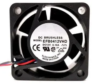 DC24V 0.18A EFB0412VHD 4020 4cm 3-Wire Switch Power Supply Cooling Fan