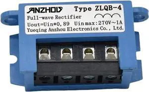 1PCS Type ZLQ-4-QB Full Wave Rectifier 270V2A Motor Brake Module Brake Rectifier Power Supply ZLQB-4(ZLQB-4 AC270 DC240V) 1PCS Type ZLQ-4-QB Full Wave Rectifier 270V2A Motor Brake Module Brake Rectifier Power Supply ZLQB-4(ZLQB-4 AC270 DC240V)