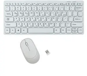 2.4G Korean Wireless Keyboard and Mouse Combo, English & Korean Layout, Quiet Mouse, 78 Keys, for Wins, for OS X 2.4G Korean Wireless Keyboard and Mouse Combo, English & Korean Layout, Quiet Mouse, 78 Keys, for Wins, for OS X
