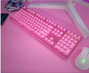 129 Keys PBT Pink Pudding Keycaps OEM Height Backlight for Mechanical Keyboard AULA F75 Ajazz Anne Pro 2 Game PC (without keyboard) 129 Keys PBT Pink Pudding Keycaps OEM Height Backlight for Mechanical Keyboard AULA F75 Ajazz Anne Pro 2 Game PC (without keyboard)