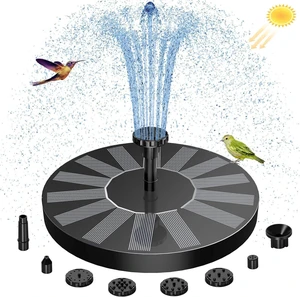 Solar Bird Bath Fountain Pump with 3 Nozzles Floating Water Feature for Garden Pond Pool Fish Tank Outdoor Solar-Powered Spray Pump 16cm 1.5W Solar Bird Bath Fountain Pump with 3 Nozzles Floating Water Feature for Garden Pond Pool Fish Tank Outdoor Solar-Powered Spray Pump 16cm 1.5W