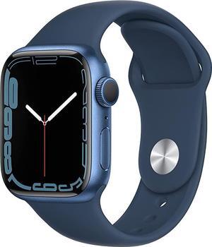 APPLE WATCH SERIES 7 GPS LTE 41mm BLUE ALUMINUM CASE ABYSS BLUE SPORT BAND
