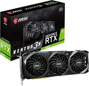 MSI Gaming GeForce RTX 3080 10GB Graphic Card RTX-3080-VENTUS-3X-10G-OC-LHR MSI Gaming GeForce RTX 3080 10GB Graphic Card RTX-3080-VENTUS-3X-10G-OC-LHR