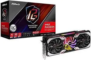 ASROCK RX 6800 XT PG D 16G OC 16GB AMD RADEON GRAPHICS RX6800XT-PGD-16GO