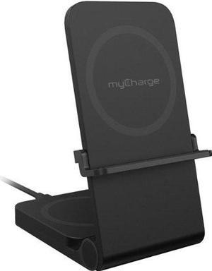 myCharge DS165KG-A USB-C True Universal 3-in-1 Wireless Fast Charger - BLACK