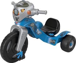 Fisher-Price Jurassic World Velociraptor Dinosaur Tricycle - BLUE AND SILVER