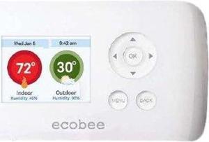 ecobee Smart Si Thermostat 2 Heat-2 Cool Full Color EB-SMARTSI-01 - White