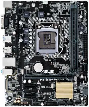 ASUS H110M-F Great-value micro-ATX H110 with 5X Protection II for dependable stability, gaming audio and DDR4 support