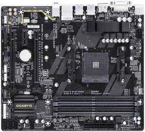 Gigabyte AMD AX370M DS3H Socket AM4 DDR4 Micro ATX Motherboard (GA-AX370M-DS3H)