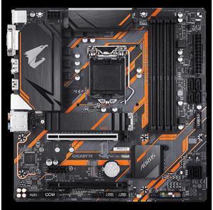 GIGABYTE B360M AORUS PRO motherboard with RGB Fusion 2.0 with Digital LEDs, Intel GbE LAN with cFosSpeed, Dual M.2 slots, Ultra Durable PCIe Armor, Native Intel USB 3.1 Gen2 Type-A