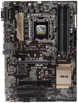 ASUS Z170-P D3 LGA 1151 Intel Z170 HDMI SATA 6Gb/s USB 3.0 ATX Intel Motherboard