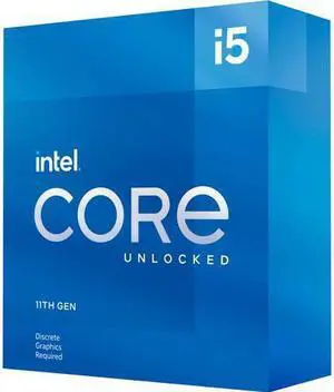 Intel Core i5-11600KF - Core i5 11th Gen Rocket Lake 6-Core 3.9 GHz LGA 1200 125W Desktop Processor - BX8070811600KF