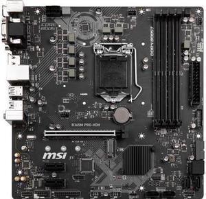 MSI PRO B365M PRO-VDH LGA 1151 (300 Series) Intel B365 SATA 6Gb/s Micro ATX Intel Motherboard