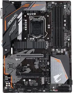 GIGABYTE B360 AORUS Gaming 3 WIFI LGA 1151 (300 Series) Intel B360 SATA 6Gb/s ATX Intel Motherboard