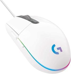 G102 (G203) IC PRODIGY 8000DPI 1000Hz Polling Rate 16.8M Color RGB Gaming Mouse - White