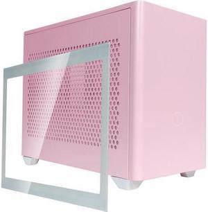 MasterBox NR200P Flamingo Pink SFF Small Form Factor Mini-ITX Case w/ Tempered Glass or Vented Panel Option, PCI Riser Cable, Triple-slot GPU, Tool-Free and 360 Degree Accessibility