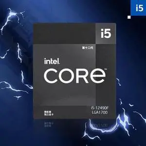 Intel Core i5-12490F Alder Lake Desktop Processor Game Special Edition i5 12th Gen, 6 Cores up to 4.6 GHz Turbo LGA 1700 65W Without Graphics and Fan