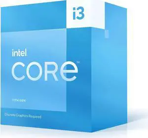 Intel Core i3-13100F Desktop Processor 4 cores (4 P-cores + 0 E-cores) 12MB Cache, up to 4.5 GHz - Box Intel Core i3-13100F Desktop Processor 4 cores (4 P-cores + 0 E-cores) 12MB Cache, up to 4.5 GHz - Box