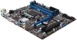 MSI B75MA-P45 LGA 1155 Intel B75 SATA 6Gb/s USB 3.0 Micro ATX Intel Motherboard with UEFI BIOS