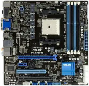 Asus F1A75-M Desktop Motherboard - AMD A75 Chipset - Socket FM1