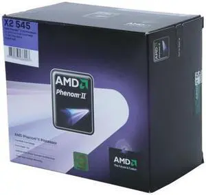 AMD Phenom II X2 545 Callisto Dual-Core 3.0 GHz Socket AM3 80W HDX545WFGIBOX Processor