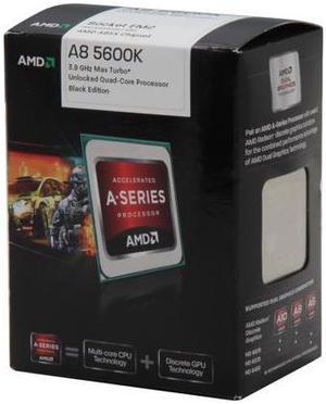 AMD A8-5600K Trinity Quad-Core 3.6GHz (3.9GHz Turbo) Socket FM2 100W AD560KWOHJBOX Desktop APU (CPU + GPU) with DirectX 11 Graphic AMD Radeon HD 7560D