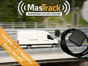 MasTrack MT-121 Hardwired Real Time GPS Vehicle Tracker: Includes 12 Months of Basic Service