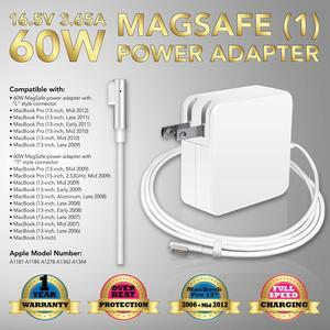 60W Power AC Charger adapter Cord for Apple MAC MacBook Pro 13" A1184 A1344 (Before Mid 2012 Models)