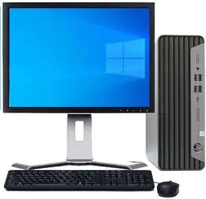 HP ProDesk G5 Desktop PC | Windows 11 Pro | Intel i7 9th gen Processor | 8GB RAM | 128GB SSD | 19" LCD HP ProDesk G5 Desktop PC | Windows 11 Pro | Intel i7 9th gen Processor | 8GB RAM | 128GB SSD | 19" LCD