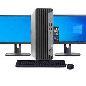 HP 400/600/800 G6 Desktop Windows 11 Pro Desktop Computer | Core i7-9700 (3.0 GHz) CPU | 8GB RAM | 512GB SSD | Dual 22" LCD's | Home or Office PC HP 400/600/800 G6 Desktop Windows 11 Pro Desktop Computer | Core i7-9700 (3.0 GHz) CPU | 8GB RAM | 512GB SSD | Dual 22" LCD's | Home or Office PC