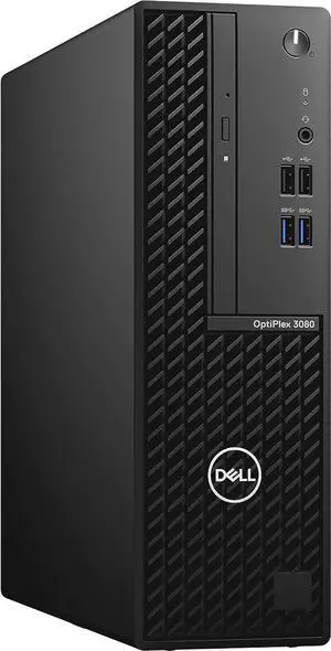 Dell OptiPlex 3080 SFF Intel Core i5 10th Gen. 3.10 GHz 16GB RAM 256GB NVMe SSD Windows 11 Pro Wi-Fi, DVD/RW, DP, HDMI, USB 3.2