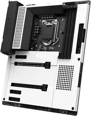 NZXT Z590 White Intel Z590 1200 LGA ATX M.2 Desktop Motherboard A