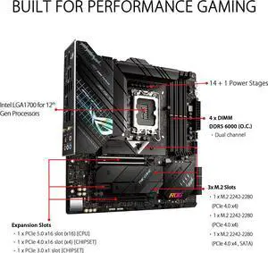 ASUS ROG STRIX Z690-G GAMING WIFI Intel Intel Z690 LGA MicroATX M.2 Desktop Motherboard A