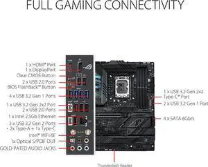 ASUS ROG STRIX Z790-F GAMING WIFI Intel LGA 1700 Z790 ATX Desktop Motherboard A