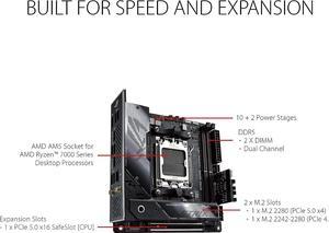 ASUS ROG STRIX X670E-I GAMING WIFI AMD AM5 X670 MicroATX Desktop Motherboard A